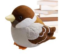 Bird Plush - Bird Stuffed Animal, Realistic Sparrow Plush Doll, Chubby Sparrow Plushs Little Birds Doll, Sparrows Stuffed Animals For Kids Teens Bedroom Sofa Bed Dorm Car Birthday Christmas