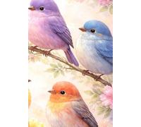 Bird print | Journal Notebook for Women & Men | Perfect for Office Home School 120 Blank pages for Work & Sketching