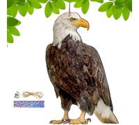 Bird Respel Scarecrow - Gufo Decoys Per Spaventare Gli Uccelli | Ciondolo Decorativo Di Owl Scarecrow | 60 Cm*23,6 Pollici Corda 60 Cm Nastro | Dispositivo Decorativo Per Uccelli Finti Impermeabili Pe