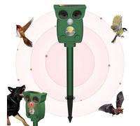 Bird Scarers for Outside-ABS, Electronic Components | Bird Scare Devices - Solar Owl Shape Bat Prevention, B́ird Scare Ultrasonic | for Boar Crow Dog Lawn, Yard, Porch, Recinzione, Roof, Pool