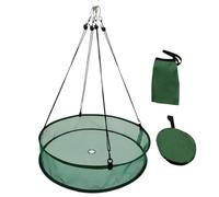 Bird Seeding Catcher Tray, Bird Feeder Falling Seedings Tray, Polyester, Outdoor Birdseed Hoop Holder, Space-Saving Design for Driveway, Balcony, Patio Garden Use, 50.8x10.5cm
