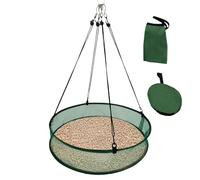 Bird Seeding Catcher Tray, Outdoor Bird Feeder Accessory, Falling Seed, Space-Saving Hoop Holder, 20x4.13in, Premium Quality Portable Compact Ideal for Driveway, Balcony, Patio