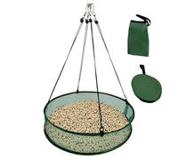 Bird Seeding Catcher Tray, Outdoor Birds Feeder Falling Seeding, Space-Saving Birdseed Hoop Holder, Durable Weather-Resistant Design for Driveway, Balcony, Patio, Garden, Backyard