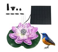 Bird Solasr Fountain - Dimensione compatta 18x18 cm, pompa a energia solare, materiale resistente alle intemperie | Featura 'acqua decorativa con portata regolabile giardino patio in acque d