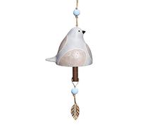 Bird Song Bell - Campana per canto degli uccelli, 7,8 pollici, con toni melodici rilassanti, in resina rustica, per giardino, terrazza, balcone