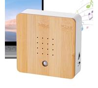 Bird Sound Box, Decorative Box with Nature Sounds 12 x 12 x 4 cm, Versatile Smart Animal Noise Machine for Bedroom Relaxation, Fireplace and Living Room, Eco-Friendly Relaxation