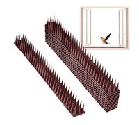 Bird Spikes, 12 pezzi Cuttable Defender Spikes to Keep Birds Away, Effective Animal Stopper for Pigeons, Squirrels, Raccoons, Ideale per esterni, interni, yard, giardini e balconi