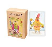 Bird-Themed Tarot Deck, Interactive Tabletop Card Game, 4.13x2.36 Inches Reading Tarot Cards Set with Unique Design, Divination Card Pack with Sturdy Build, Game Accessory for Men and Women