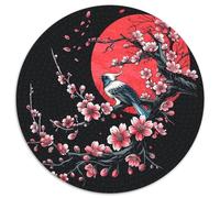 Bird tra i Fiori di Ciliegio Puzzle 1000Pcs Stile artistico giapponese Decorazione Per La Casa. Rilassamento E Intelligence Per Adulti E Bambini Da 14 Anni 1000pcs (67.5x67.5cm)