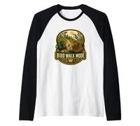 Bird Walk Mode Birdwatching Binocolo Maglia con Maniche Raglan