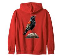 Bird Watchers Merlo dalle ali rosse Merlo Alato Rosso Felpa con Cappuccio