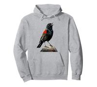 Bird Watchers Merlo dalle ali rosse Merlo Alato Rosso Felpa con Cappuccio