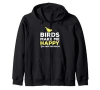 Bird Watching Gli Uccelli Mi Rendono Felice, Non Sei così Divertente Felpa con Cappuccio