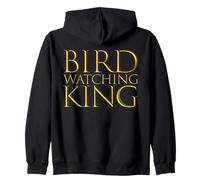 Bird Watching King Expert Bird Spotter Birding Dads Felpa con Cappuccio