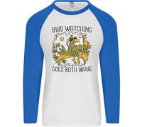 Bird Watching VA Entrambi Modi Divertente Uomo L/S Baseball T-Shirt