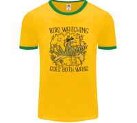 Bird Watching Va In Entrambi I Modi Divertente Uomo Ringer T-Shirt FotL
