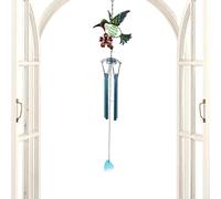 Bird Wind Chime, Glowings Metal Chime, Decorative Outdoor Ornament, 29.13x6.3in Soothing Wind Bell for Garden, Patio, Backyard, Balcony, Window Decorations