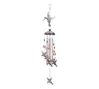 Bird Wind Chimes - Metal Handmade Rustproof Hummingbird Bells for Memorial, Garden and Backyard Decor, Outdoor Balcony Bedroom Birthday Country Festival, Elegant Hanging Ornament