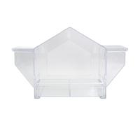 Bird Window Feeder, Clear Window Parrot Feeders, Spacious Design Feeding House Strong Suction Cups, for Macaws, Parrots, Sparrows, Parakeets, 13.39x8.07x4.09 inches