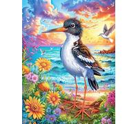 Bird with Long Beak in Magical Forest Puzzle 1000 Pezzi Per Regalo Di Capodanno Cartone Di Alta Qualità Per Famiglie Magical Accompany Fairy Tale Per Riunioni Festive Con Poster Incluso Migliore Vendi