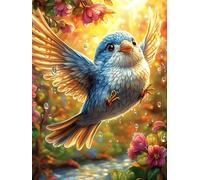 Bird with Spread Wings in A Magical Glow Puzzle 500 Pezzi Rompicapo Rilassante Premium Scenery Science Fiction Antistress Naturale Attività Per Il Benessere Regalo Per Chi Lavora Molto 500 PCS