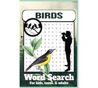 Bird Word Search Puzzle Book: Easy to Read Print about Birds, Species, Nature and More | 6x9 inches, 110 pages | 50+ Puzzles ... Gift for Vacations, Holidays, and Free Times
