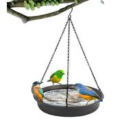 BirdBath Bowl - mangiatora per uccelli | Bagni di uccelli da giardino | Garden Outdoor BirdBath Vay | Gancio a forma di S indipendente, ciotola d'acqua per alimentazione per la fauna selvatica per gia