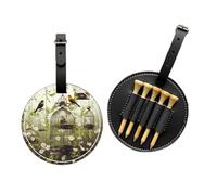 Birdcages And Birds - Borsa organizer per tee da golf, in pelle sintetica di alta qualità, design portatile, accessori per sacche da golf