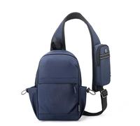 BIRDDIE Borsa a tracolla crossbody, zaino da trekking con tracolla regolabile per viaggi, escursioni, shopping, tempo libero e sport (Blu)