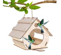Birdhouses For Outdoors Decorative 2 In 1 Wooden DIY Suspended