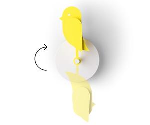 Birdie 2.0 - Design Monitor di CO₂ per interni - Misuratore della qualità dell'aria per casa e ufficio - Promuove il benessere mentale e fisico - Riduce i rischi per la salute (giallo, FullBirdie)