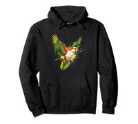 Birdkeeping Birdkeeper Pappagallo Bianco dal Ventre Felpa con Cappuccio