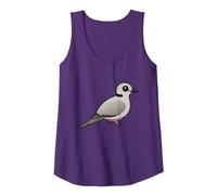 Birdorable Ring-Necked Dove | Tortora dal Collare del Capo Canotta, Donna, Viola, XXL