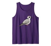 Birdorable Ring-Necked Dove | Tortora dal Collare del Capo Canotta, Uomo, Viola, XXL