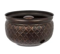 BIRDROCK HOME Water Hose Holder Holds 100ft Hose Drainage Hole Grou