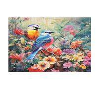 Birds And Flowers Jigsaw Puzzle 1000 Pezzi Per Adulti Gioco Jigsaw Toys Adolescenti Puzzles Gifts Decorazione Murale （75×50cm）