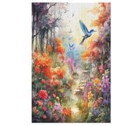 Birds And Flowers Jigsaw Puzzle 1000 Pezzi Per Adulti Gioco Jigsaw Toys Adolescenti Puzzles Gifts Decorazione Murale 78×53cm