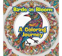 Birds Colouring Book for Adults: Birds in Bloom: A Coloring Journey