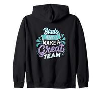 Birds e io formiamo Una Grande Squadra - Funny Bird Watchers Meme Joke Felpa con Cappuccio