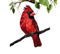 Birds for Crafts - 2D flat Pendant Holiday Decoration, Red Bird for Christmas Tree | Lightweight Easy-to-Design, decorazione per feste in giardino, 20 cm