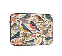 Birds in My Garden Custodia per laptop da 17 pollici, TSA Custodia protettiva antiurto per notebook resistente all'acqua Custodia per il trasporto del computer Valigetta Borse da uomo donna Borsa per