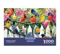 Birds in Spring Garden Premium Cardboard Fun Relaxing Game, Great for Unwinding, Reducing Pressure And Enjoying Life 70x50cm/1000pcs