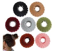 Birds Nest Hair Clips, 2024 New Hair Claw Clips Bun Maker, 7 Pieces Vintage Geometric Retractable Hair Loops, Expandable Ponytail Holder Clip Bird Nest Shaped Hair Clips for Thin Thick Thin Curly Hair