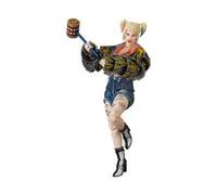Birds Of Prey Maf Ex Action Figura Harley Quinn Caution Tape Giacca Ver. 15 Cm Medicom