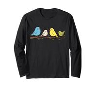 Birds On A Branch Bird Watcher Bird Watching Birding Maglia a Manica