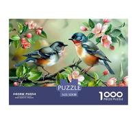 Birds on Blossom Branch Sturdy Thick Paper Pieces Improving Concentration, Patience And Logical Thinking in Spare Time 52x38cm/1000pcs