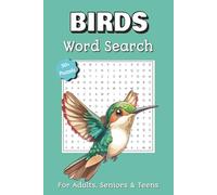 Birds Word Search: Birds word search book with fun word searches about bird watchers, puzzle lovers, and nature enthusiasts and more | 6X9 inches, 110 ... Holidays, Relaxation and free times