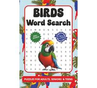 Birds Word Search Puzzle Book: Word Searches with Easy to Read Print about Birds, Nature, Animals and More | 6x9 inches, 110 pages | 50+ Puzzles ... Gifts for Vacation, Holiday and Relaxation