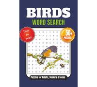 Birds Word Search: Word Search Puzzles with easy to read print about Birds | 6x9 inches, 110 pages | 50+ puzzles… gift for Vacations, Holidays and relaxation