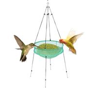 Birdseed Hoop - Lightweight Foldable Feeder | Strong Foldable Birdseed Hoop and Wind-Resistant Bee Feeder, Ideal for Outdoor Garden, Lawn, Yard, Ground Feeding, Great for Bird Lovers Enthusiasts